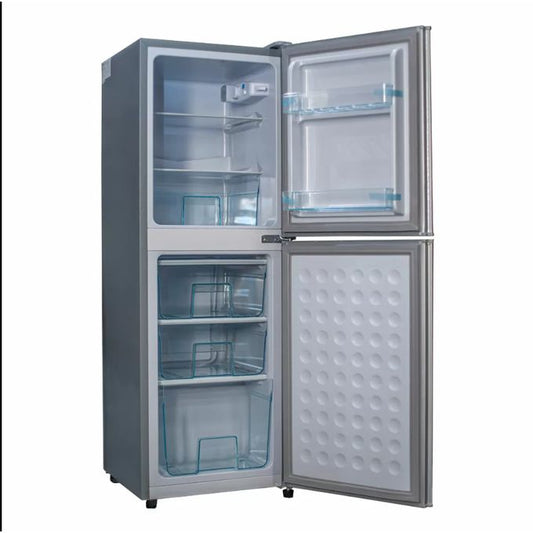 Nasco 116 Litre - NASD2-14FL Table Top Double Door Fridge - Silver