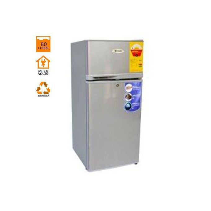 Vizio 80 Litres - Double Door Tabletop Fridge - Dark Silver (VIZ-100TF)