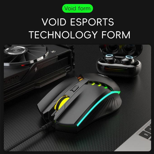 R8 Wired Gaming Mouse – Ergonomic LED Optical Mouse